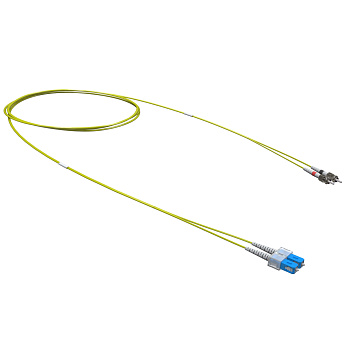 DKC Оптический коммутационный шнур переходной Duplex SC-UPC/ST-UPC, 9/125 OS2, 1 м