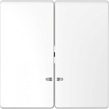 SE Merten D-Life Белый Лотос Клавиша 2-ная с линзой для LED модуля MTN3420-6035