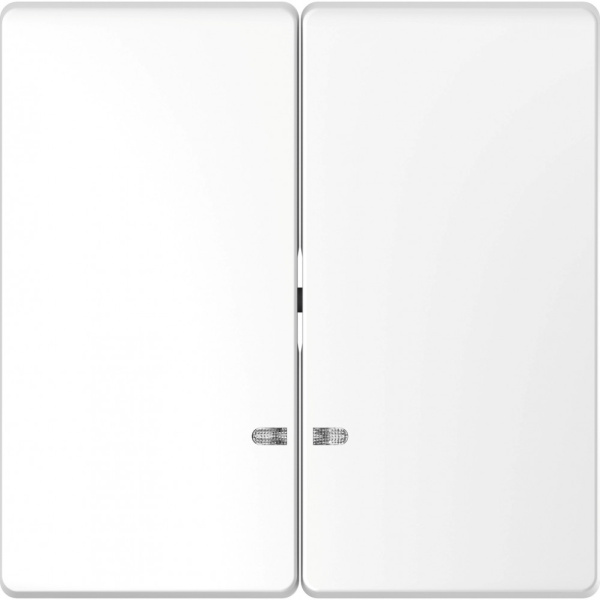 SE Merten D-Life Белый Лотос Клавиша 2-ная с линзой для LED модуля MTN3420-6035