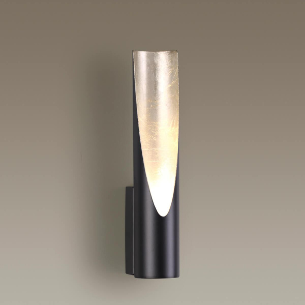 Купить Odeon Light 3816/8WS ODL20 163 черный/серебр/металл Настенный светильник LED 3000K 6W 220V WHITNEY