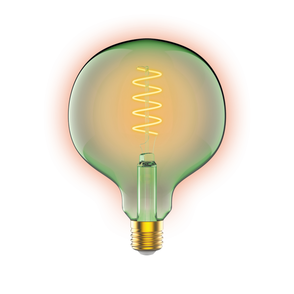Купить Gauss Лампа Filament G125 5W 190lm 1800К Е27 green flexible LED 1012802105