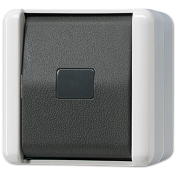 JUNG Кнопка без фиксации 10AX 250V ~ для накладного монтажа  IP44 833-2W