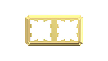 Systeme Electric AtlasDesign Antique Золото Рамка 2-ая, универсальная