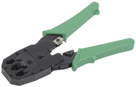 IEK ITK Инструмент обжим. для RJ45 RJ12 RJ11 ручка ПВХ зеленый TM1-G10V