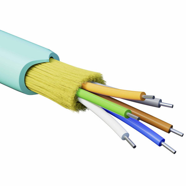 DKC Кабель волоконно-оптический, распределительный, арамидные упрочняющие нити, для внутренней прокладки, нг(A)-HFLTx, 6 ОВ, категорияOM3 (G.651.1) пл