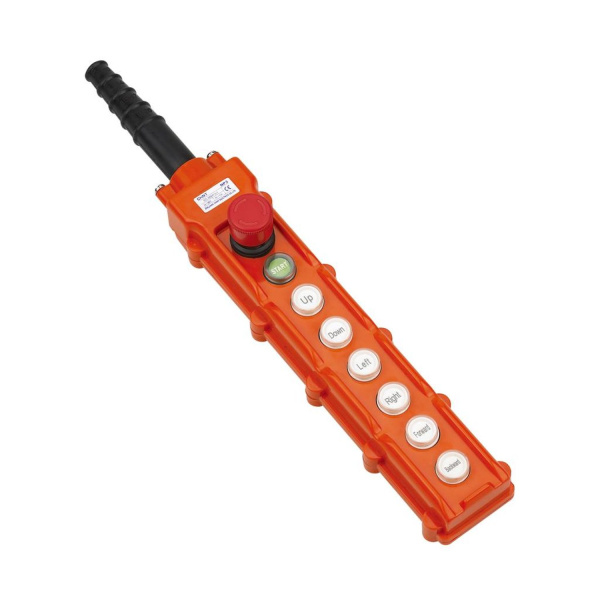 CHINT Пульт кнопочный NP3-3K на 6 кнопок, кнопка «ВКЛ» с фикс., повор. «Грибок» c фикс. IP65 (R)