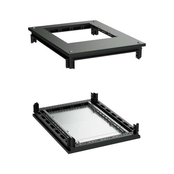 DKC Крыша с фланцем и основание для 19" IT-CQE 600x1200, RAL9005