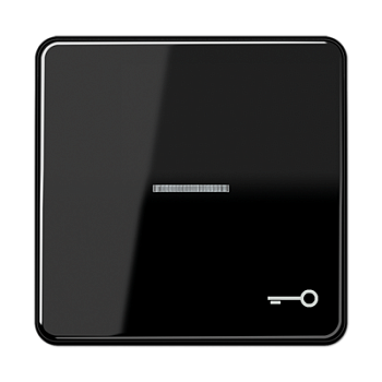 JUNG CD 500/CD plus Черная Клавиша 1-ая с/п с символом КЛЮЧ CD590KO5TSW