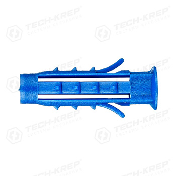Tech-Krep Дюбель распорный Чапай 6х25 шипы+усы (полипропилен) (60 шт) - пакет 112961