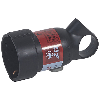 Legrand Элиум Черный Розетка 2Р+Е, 16А, кабель мах 3х.2.5, пластик 050195