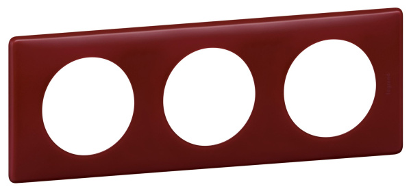 Купить Legrand Celiane Перкаль бордо Рамка 3-я (2+2+2 мод) 066753