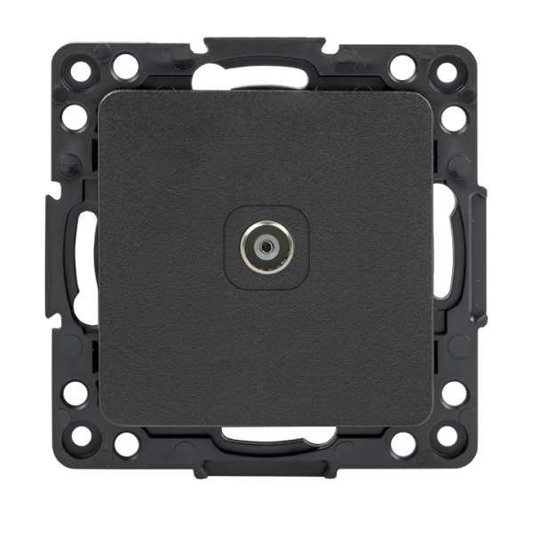 EKF PROxima Стокгольм Механизм Розетки TV 1-местной оконечной 10дБ-240МГц черный