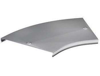 DKC Крышка на угол CPO 45 горизонтальный 45° осн.400, RAL 7004