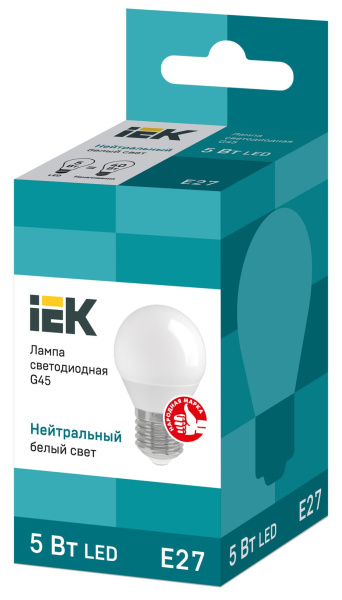 Купить IEK Лампа светодиодная ECO G45 шар 5Вт 230В 4000К E27