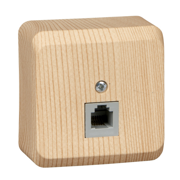 Systeme Electric Этюд наруж Дача Сосна Розетка ТЛФ 1-ая