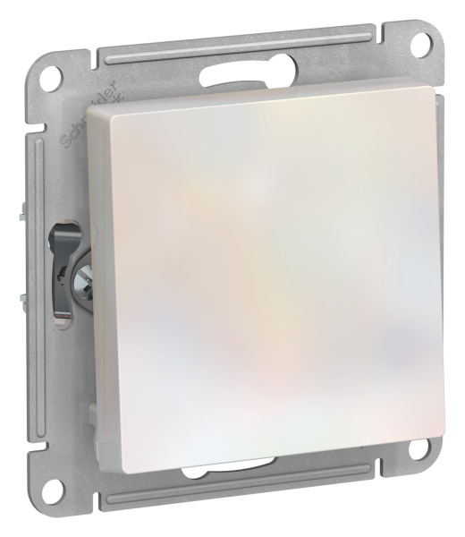 Купить Systeme Electric AtlasDesign Жемчуг Кнопка нажимная сх.1, 10АХ, механизм