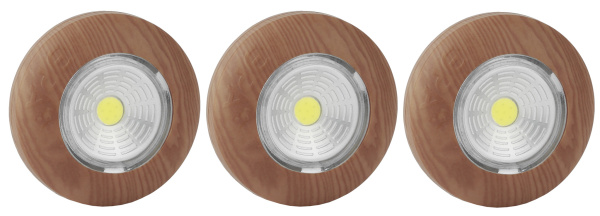 ЭРА SB-506 Фонарь NEW пушлайт "Аврора" [COB, 3xAAA, дерево, 3шт в кор]