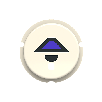 ABB Zenit SBL-N2BL Кнопка освещение free@home, белый 2CLA202610N1102