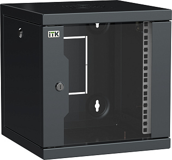 IEK LINEA WS ITK LINEA WS Шкаф 10" 9U 320х310мм дверь стекл. черн. LWS5-09U33-GF
