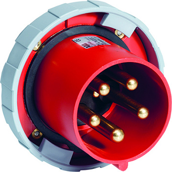 ABB Вилка панельная прямая 63A, 3P+E, IP67 2CMA168109R1000