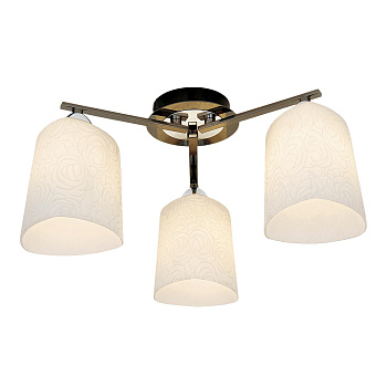 Citilux CL146131 Лора Черн.Хром+Хром Светильник Потолоч.