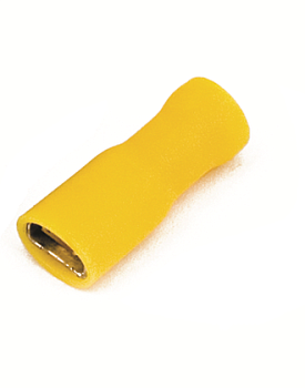 DKC Наконечник плоский полностью изолир. (розетка) 2,5-6 кв.мм 6,3х0,8 мм (РППИ-М)