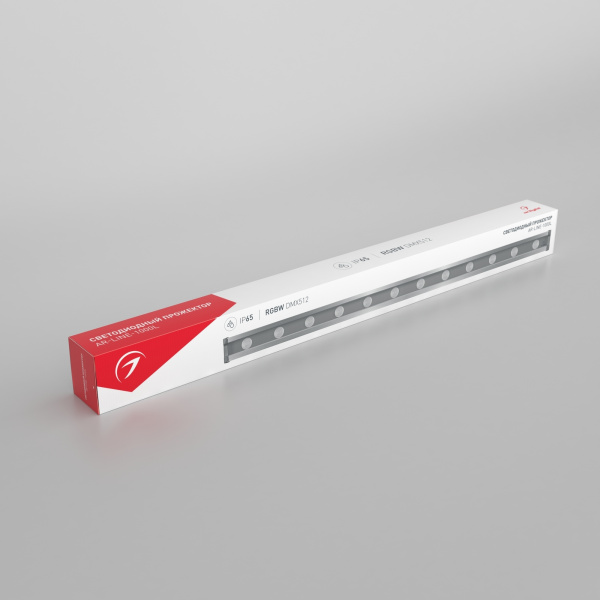 Купить Arlight Светодиодный прожектор AR-LINE-1000L-48W-24V RGB-Warm3000 (Grey, 15x45 deg, DMX512) (Закрытый) 027958