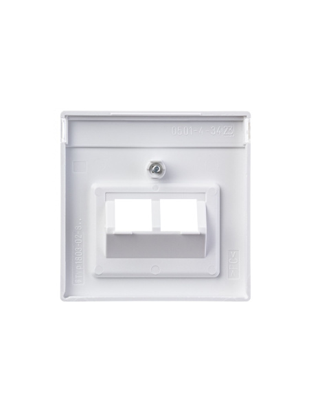Купить ABB BJE Solo/Future Бел Накладка 2-ой ТЛФ и комп розетки наклонной (мех214/15/17) 2CKA001710A1551