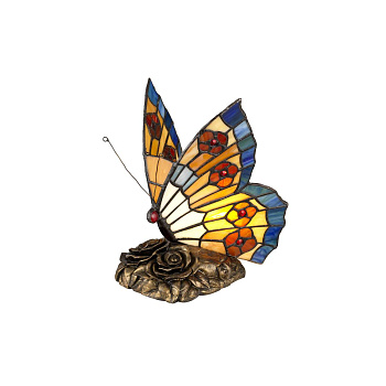 Natural Concept TIFFANY ANIMAL LAMPS Настольная лампа QZ-OBUTTERFLY-TL