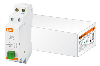 TDM Выключатель кнопочный c фиксацией и индикацией ВК-47M 1НО;1НЗ зеленый SQ0214-0017