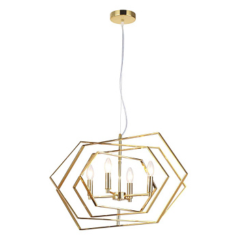 Odeon Light 4663/4 ODL20 278 золотой Люстра E14 4*40W 220V STOLLA