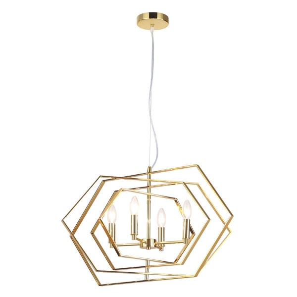 Odeon Light 4663/4 ODL20 278 золотой Люстра E14 4*40W 220V STOLLA