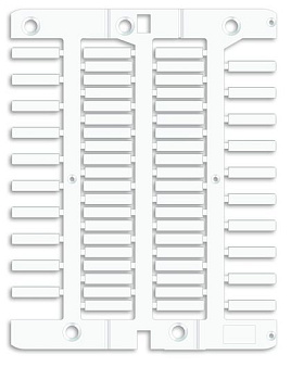 DKC Маркировка для провода, жесткая, для трубочек. 4х18мм. Белая