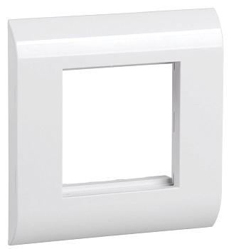 IEK ITK Лицевая рамка для мод. Mosaic 80х80мм пл. суппорт бел. CS5-12M-P