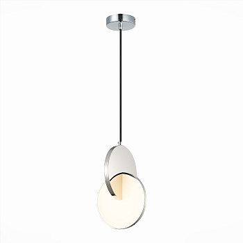 ST LUCE SL6107.113.01 Светильник подвесной Хром/Белый Хром LED 1*12W 3000K