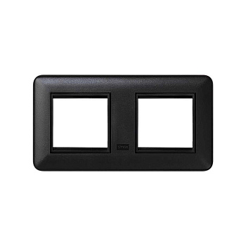 Simon Connect Графит Суппорт с рамкой для 2 модулей K45 KR445-14