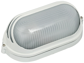 IEK Светильник НПП1407 белый/овал ресничка 60Вт IP54