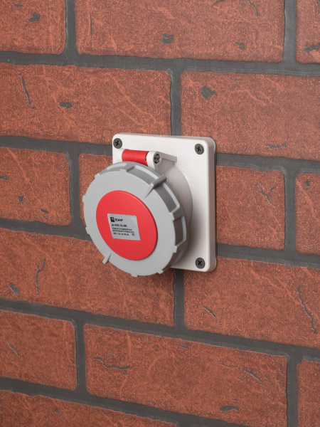 Купить EKF PROxima Розетка стационарная внутренняя угловая 4152 3Р+РЕ+N 16А 380В IP67