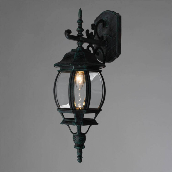 Arte Lamp Atlanta Медь/Прозрачный Светильник уличный настенный 1x75W E27 A1042AL-1BG Купить Arte Lamp Atlanta Медь/Прозрачный Светильник уличный настенный 1x75W E27 A1042AL-1BG