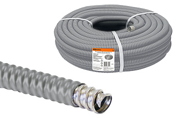 TDM Металлорукав в ПВХ-изоляции РЗ-Ц-П 32 серый без протяжки (20м) SQ0407-0432