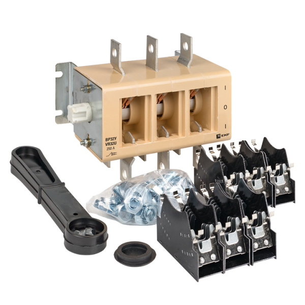 Купить EKF PROxima Выключатель-разъединитель ВР32У-35А71220 250А 2 направ.с д/г камерами несъемная левая/правая рукоятка MAXima