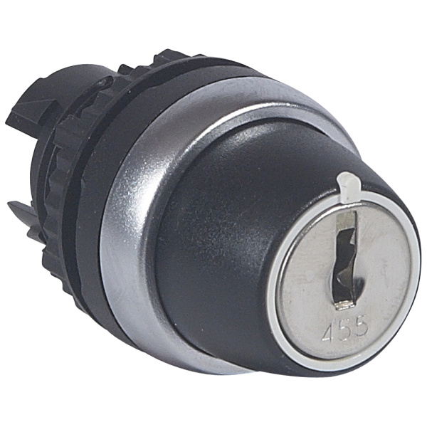 Legrand Osmoz Переключатель с ключом № 455 для комплектации без подсветки IP 66 3 положения с возвратом в центр 45° 023962