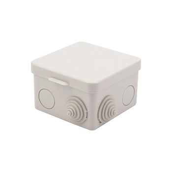 Коробка распределительная наружного монтажа с откидной крышкой 80х80х50 мм, IP54 Rexant 28-3064