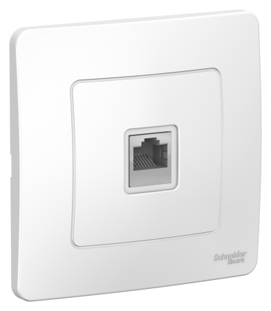 Купить Systeme Electric Blanca внутр Бел Розетка ТЛФ RJ11
