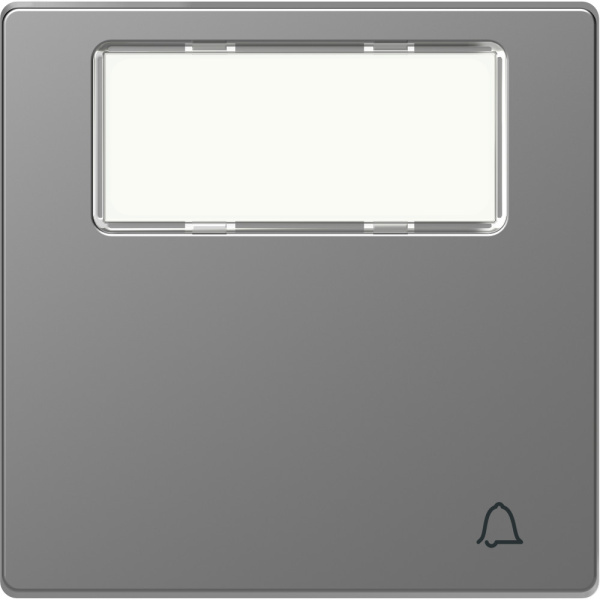 SE Merten D-Life Нержавеющая Сталь Клавиша 1-ая, с полем для надписи, «звонок» MTN3365-6036