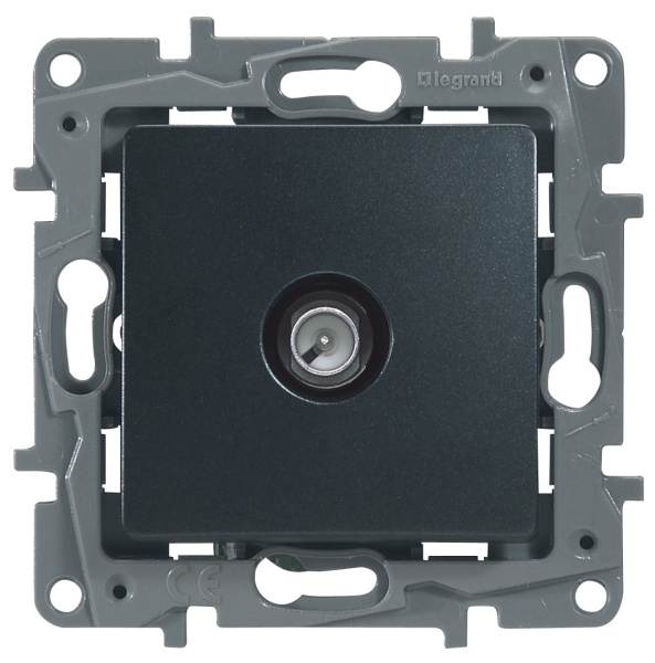 Купить Legrand Etika Антрацит Розетка TV оконечная 672665