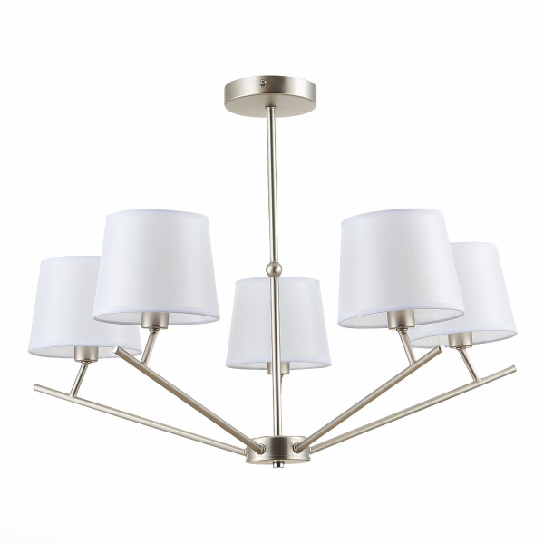 Evoluce SLE300102-05 Светильник потолочный Никель/Белый E14 5*40W