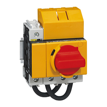 Legrand Выключатель-разъединитель постоянного тока с поворотной ручкой 600 В= 16 А 2 полюса 4 мод 414261