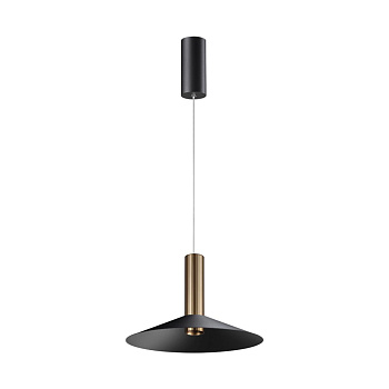 Novotech 358985 OVER NT22 бронза светлая/черный Светильник светодиодный накладной, провод 2м IP20 LED 4000K 15W 220V ALBA