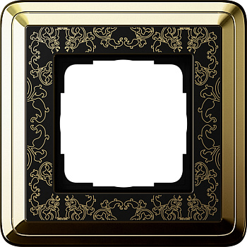 Gira ClassiX Art Латунь/Черный Рамка 1-ая 0211672